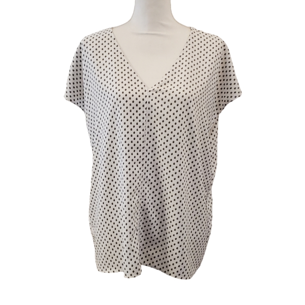 Hilary Radley Spotted Blouse